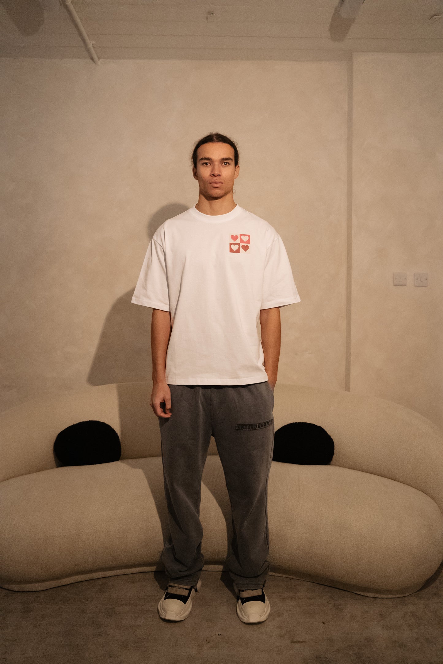 Acid grey wash pants